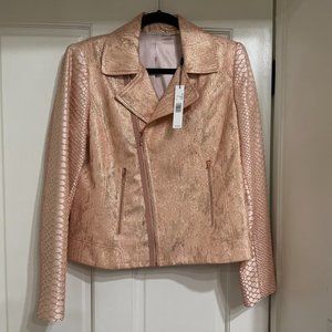 SALE NEW with Tags Tahari Peach and Gold Metallic Jacket sz M
